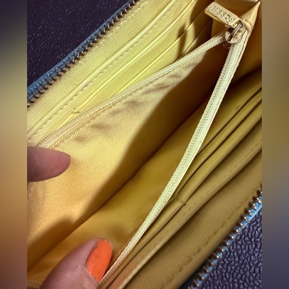 Fossil Teal Leather Wallet with Gold Details - Picture 5 of 5